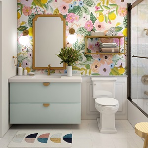 Цветная и яркая ванная комната: как преобразить санузел в Ачинске - achinsk.mebel54.com | фото