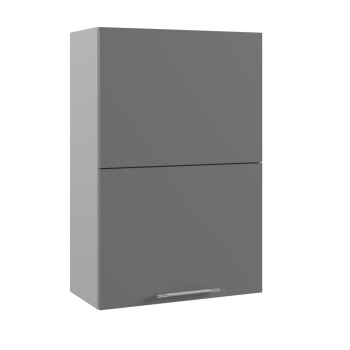 Арка ВПГПМ 600 шкаф верхний с подъемным механизмом высокий (Штукатурка серая/корпус Серый) в Ачинске - achinsk.mebel54.com | фото