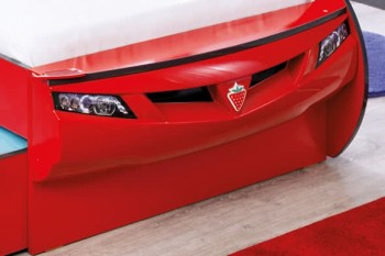 CARBED Кровать-машина Coupe с выдвижной кроватью Red 20.03.1306.00 в Ачинске - achinsk.mebel54.com | фото