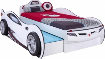 CARBED Кровать-машина Coupe с выдвижной кроватью White 20.03.1310.00 в Ачинске - achinsk.mebel54.com | фото