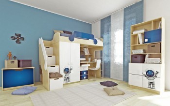Детская комната Санни (Белый/корпус Клен) в Ачинске - achinsk.mebel54.com | фото