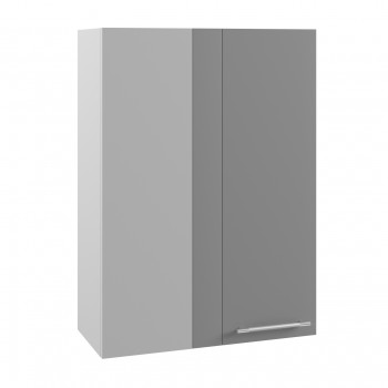 Гарда ВПУ 650 шкаф верхний угловой высокий (Белый Эмалит/корпус Серый) в Ачинске - achinsk.mebel54.com | фото
