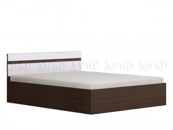 Ким кровать 1,4 (Венге/белый глянец) в Ачинске - achinsk.mebel54.com | фото