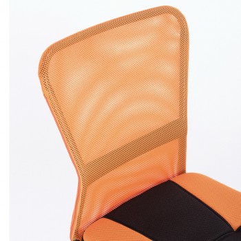 Кресло компактное BRABIX Smart MG-313 (черный, оранжевый) в Ачинске - achinsk.mebel54.com | фото