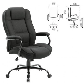 Кресло офисное BRABIX Heavy Duty HD-002 (ткань) в Ачинске - achinsk.mebel54.com | фото