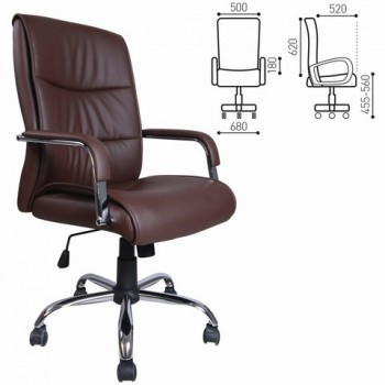 Кресло офисное BRABIX Space EX-508 (коричневый) в Ачинске - achinsk.mebel54.com | фото