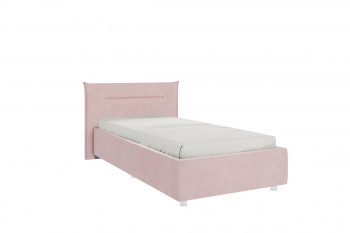 Кровать 0.9 Альба с основанием (Нежно-розовый велюр) в Ачинске - achinsk.mebel54.com | фото