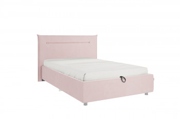 Кровать 1,2 Альба (Нежно-розовый велюр/под-мех) в Ачинске - achinsk.mebel54.com | фото