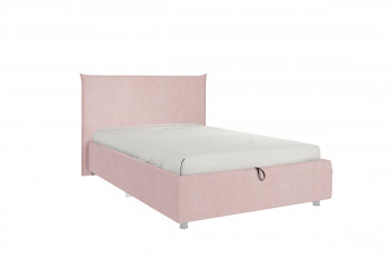 Кровать 1,2 Квест (Нежно-розовый велюр/под-мех) в Ачинске - achinsk.mebel54.com | фото
