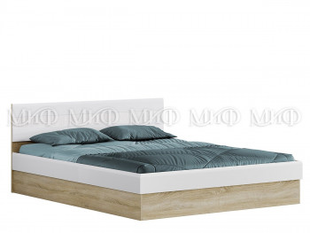 Кровать 1,4 спальня Фортуна (Дуб сонома/белый глянец) в Ачинске - achinsk.mebel54.com | фото