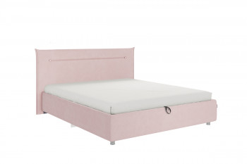 Кровать 1,6 Альба (Нежно-розовый велюр/под-мех) в Ачинске - achinsk.mebel54.com | фото