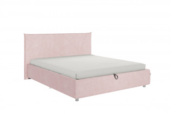 Кровать 1,6 Квест (Нежно-розовый велюр/под-мех) в Ачинске - achinsk.mebel54.com | фото