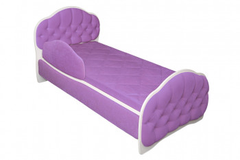 Кровать 160 Гармония 67 Светло-фиолетовый (мягкий бортик) в Ачинске - achinsk.mebel54.com | фото