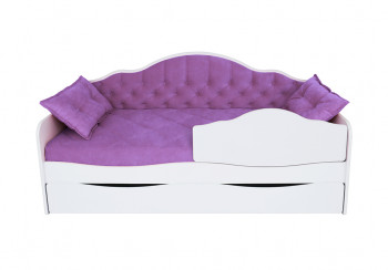 Кровать 170 серии Иллюзия Лайт 1 ящик 32 Фиолетовый (подушки) в Ачинске - achinsk.mebel54.com | фото
