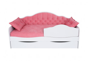 Кровать 170 серии Иллюзия Лайт 1 ящик 89 Розовый (подушки) в Ачинске - achinsk.mebel54.com | фото