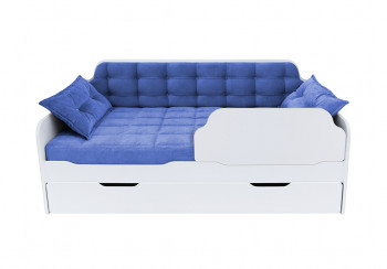 Кровать 170 серии Спорт Лайт 1 ящик 85 Синий (подушки) в Ачинске - achinsk.mebel54.com | фото