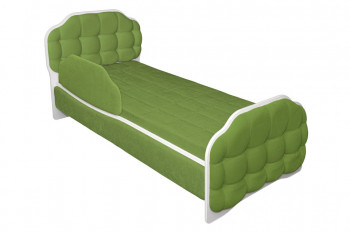 Кровать 180 Атлет 76 Зелёный (мягкий бортик) в Ачинске - achinsk.mebel54.com | фото