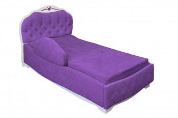 Кровать 190 Гармония Lux 32 Фиолетовый (мягкий бортик) в Ачинске - achinsk.mebel54.com | фото