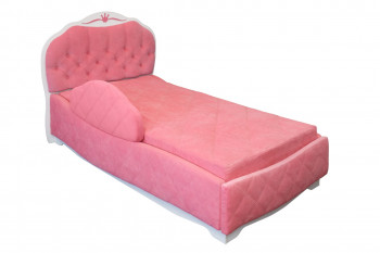 Кровать 190 Гармония Lux 36 Розовый (мягкий бортик) в Ачинске - achinsk.mebel54.com | фото