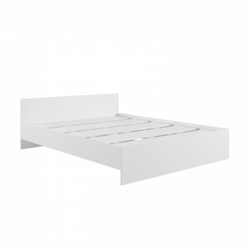 Кровать без ящ. М1600 Мадера Белый в Ачинске - achinsk.mebel54.com | фото