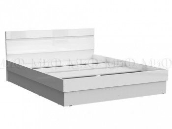 Кровать Челси 1400 (Белый/Белый глянец) в Ачинске - achinsk.mebel54.com | фото