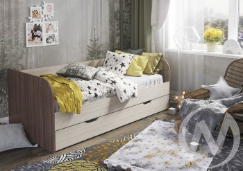 Кровать детская Балли 2-х уровневая (шимо темный/шимо светлый) в Ачинске - achinsk.mebel54.com | фото