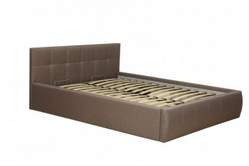 Кровать "Диана" ш. 1400 (Н=1010мм) (жаккард шоколад) в Ачинске - achinsk.mebel54.com | фото