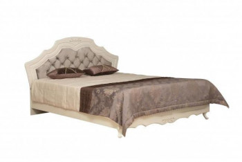 Кровать двойная "Кантри" (вудлайн кремовый/патина/ортопед/1820) в Ачинске - achinsk.mebel54.com | фото