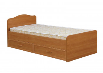 Кровать одинарная с ящиками 800-1 без матраса (круглые спинки) Вишня Оксфорд в Ачинске - achinsk.mebel54.com | фото