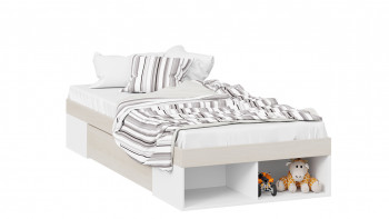Кровать «Сканди» с ящиком Дуб Гарден/Белый в Ачинске - achinsk.mebel54.com | фото