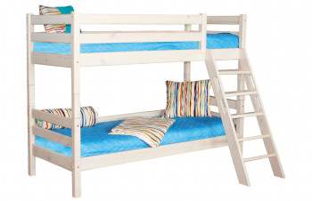 Кровать Соня вариант 10 двухъярусная с наклонной лестницей Лаванда в Ачинске - achinsk.mebel54.com | фото