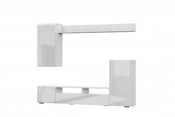 Мебель для гостиной МГС 4 (Белый/Белый глянец) в Ачинске - achinsk.mebel54.com | фото