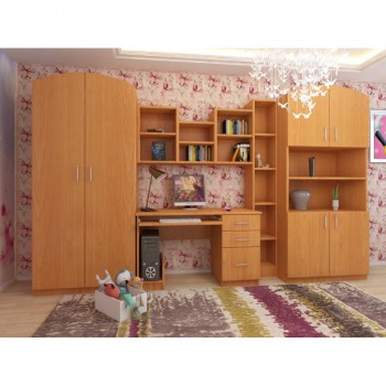 Детская Мишутка Комплект мебели (Вишня оксфорд) в Ачинске - achinsk.mebel54.com | фото