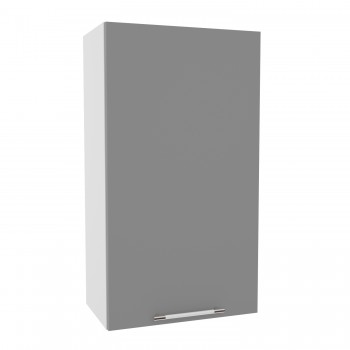 Монца ВП 601 шкаф верхний высокий (Белый софт/корпус Серый) в Ачинске - achinsk.mebel54.com | фото