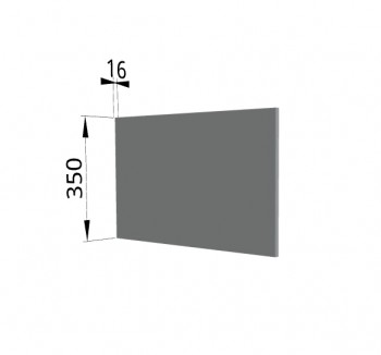 Панель торцевая (для шкафа горизонтального глубокого) ГПГ Гарда, Империя, Ройс (Серый Эмалит) в Ачинске - achinsk.mebel54.com | фото