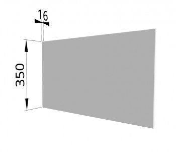 Панель торцевая (для шкафа горизонтального глубокого) ГПГ Ройс (Белый софт) в Ачинске - achinsk.mebel54.com | фото
