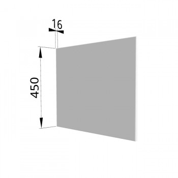 Панель торцевая (для шкафа горизонтального глубокого высокого) ГВПГ Ройс (Белый софт) в Ачинске - achinsk.mebel54.com | фото