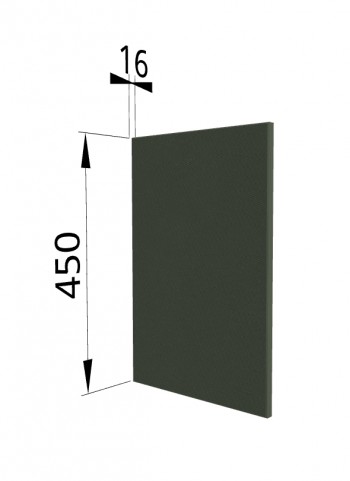 Панель торцевая (для шкафа горизонтального высокого) ВПГ Квадро (Оливково-зеленый) в Ачинске - achinsk.mebel54.com | фото