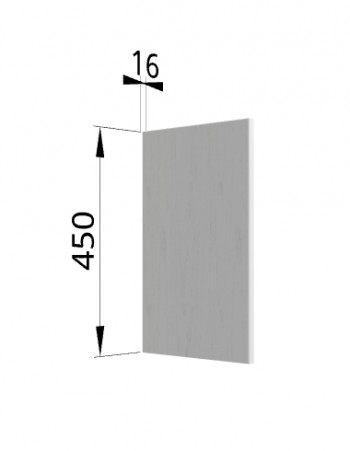 Панель торцевая (для шкафа горизонтального высокого) ВПГ Монца, Ройс (Кварц черный) в Ачинске - achinsk.mebel54.com | фото