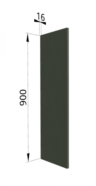 Панель торцевая ВП Квадро (для шкафа верхнего высокого) Оливково-зеленый в Ачинске - achinsk.mebel54.com | фото