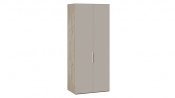 Шкаф для одежды с 2 глухими дверями «Эмбер» Баттл Рок/Серый глянец в Ачинске - achinsk.mebel54.com | фото