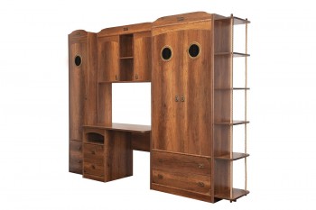 Шкаф комбинированный для белья «Навигатор» (Дуб Каньон) в Ачинске - achinsk.mebel54.com | фото