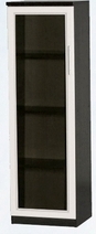 Шкаф нижний со стеклодверью ДЛЯ ГОСТИНОЙ ШНС-450 Венге/Дуб выбеленный в Ачинске - achinsk.mebel54.com | фото