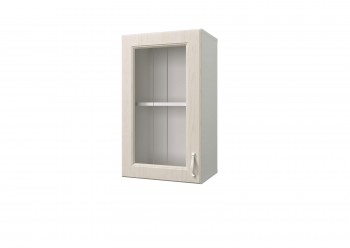 Шкаф с витриной Принцесса (Бежевый/Белый/ширина 400) в Ачинске - achinsk.mebel54.com | фото