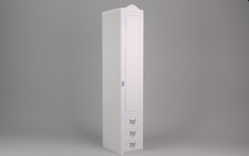Шкаф угловой Бэлла с ящиками (Выбеленное дерево/Белый) в Ачинске - achinsk.mebel54.com | фото