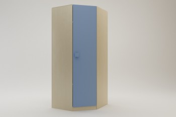 Шкаф угловой (угловая секция) Скай (Синий/корпус Клен) в Ачинске - achinsk.mebel54.com | фото