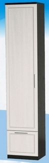 Шкаф высокий с ящиком ДЛЯ ГОСТИНОЙ ШВЯ-450 Венге/Дуб выбеленный в Ачинске - achinsk.mebel54.com | фото