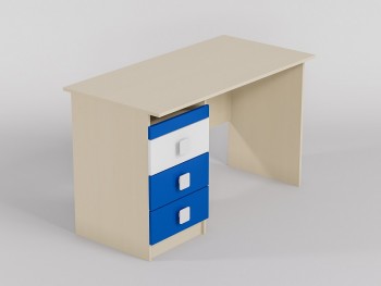 Стол (прямая столешница) Скай люкс (Синий/Белый/корпус Клен) в Ачинске - achinsk.mebel54.com | фото