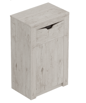Тумба с дверцей и ящиком Соренто Дуб бонифаций/Кофе структурный матовый в Ачинске - achinsk.mebel54.com | фото