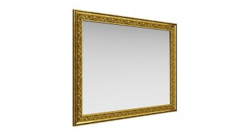 Зеркало навесное "Айрум"/(дуб кальяри / профиль: золото с орнаментом) в Ачинске - achinsk.mebel54.com | фото